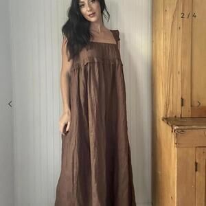 NWT Vrg Grl Rossana Linen Dress sz AUS6/US2 — oversized